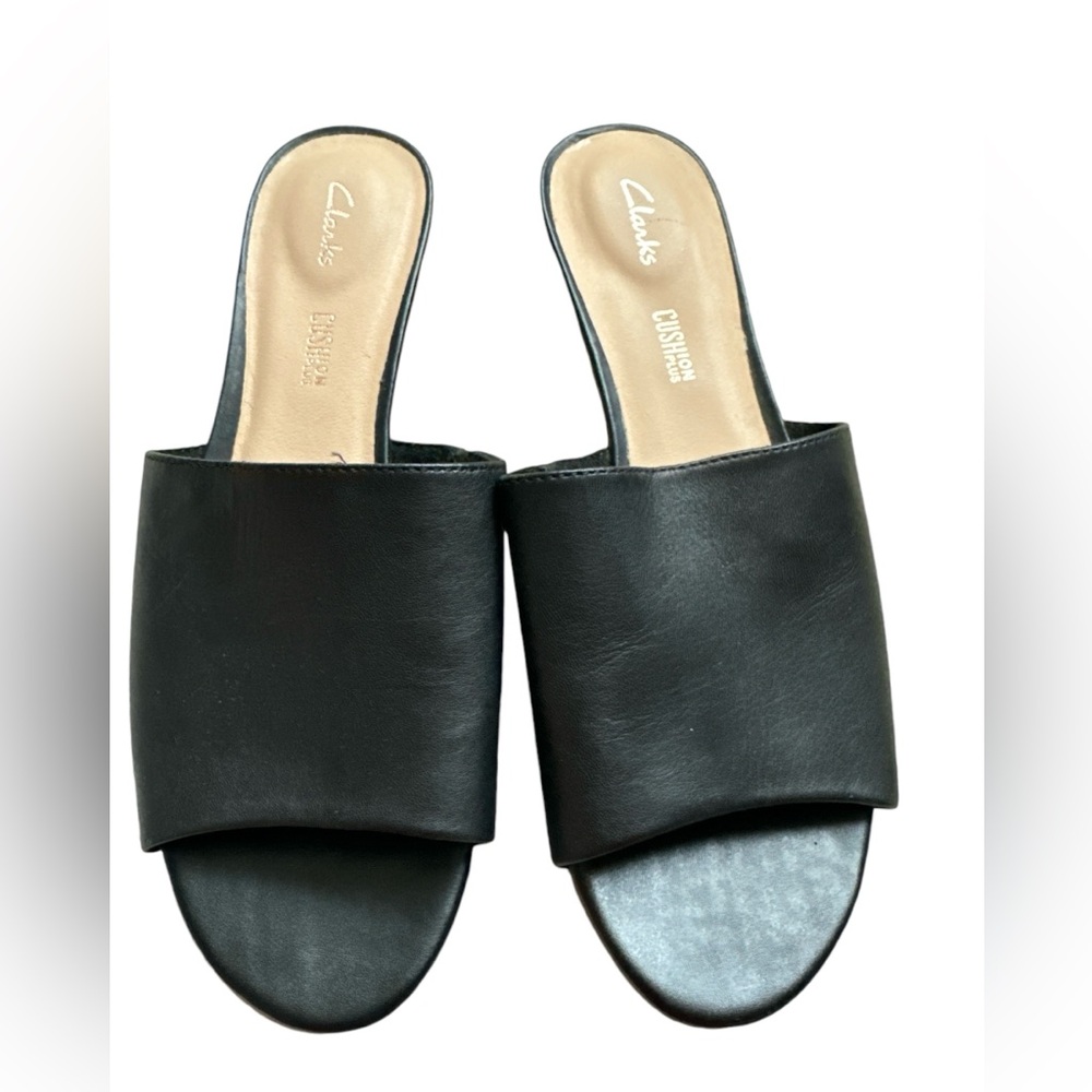 NWOB Clarks Artisan Open Toe Slip On Wedge Sz 9